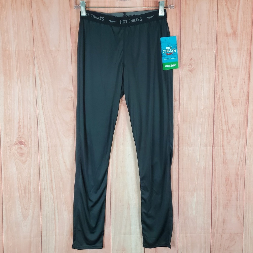 Hot Chillys Performance Base‎ Layer Peachskins Bottom Youth L Black Relaxed Fit
